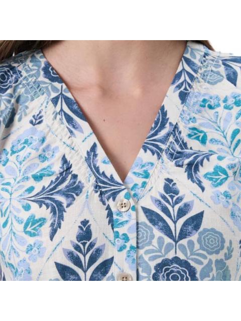 BLUSA ESTAMPADA AZUL HOLLY LAND - Imagen 6