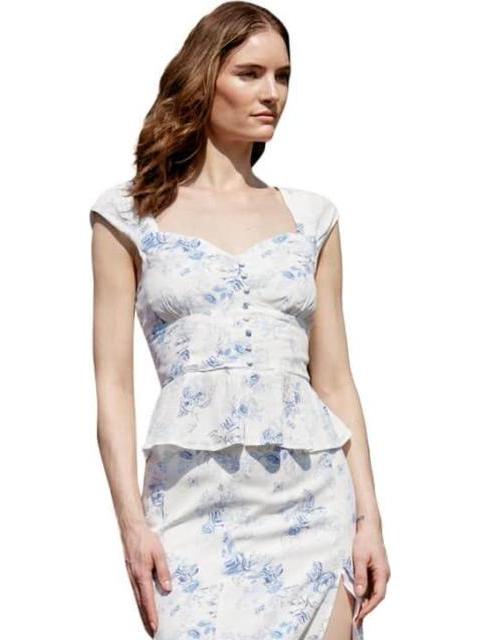 BLUSA FLORES BLANCO HOLLY LAND - Imagen 3