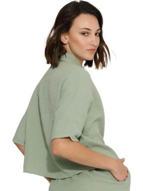 BLUSA LISA VERDE HOLLY LAND - Imagen 4