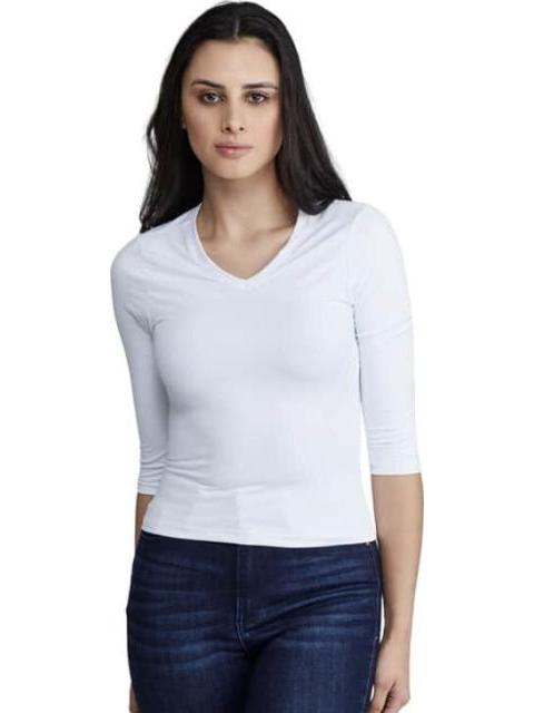 BLUSA MANGA 3 4 BLANCO HOLLY LAND - Imagen 3