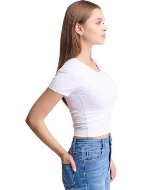 BLUSA CROP BLANCO HOLLY LAND - Imagen 2