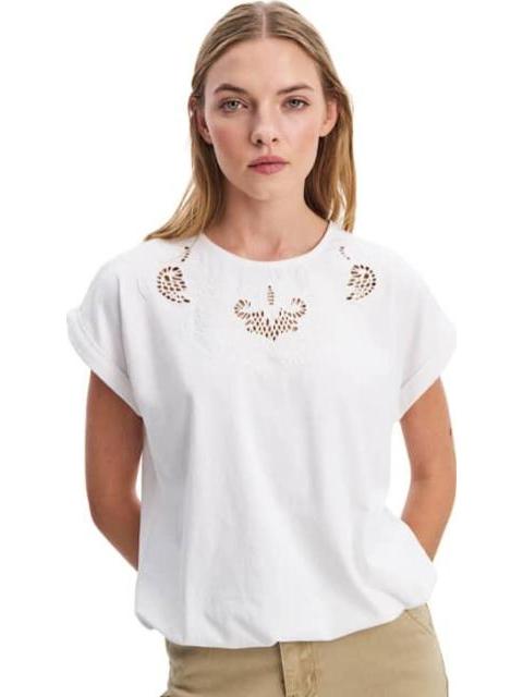 BLUSA MANGA CORTA BLANCO HOLLY LAND - Imagen 2