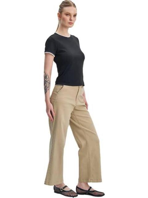 BLUSA MANGA CORTA NEGRO HOLLY LAND - Imagen 2