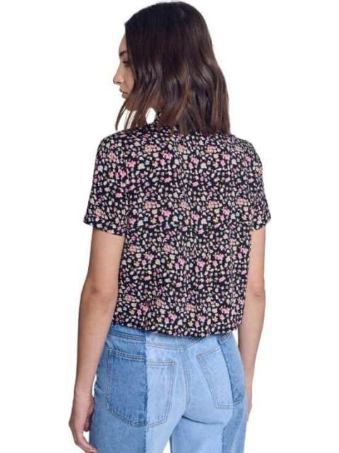 BLUSA MANGA CORTA NEGRO HOLLY LAND - Imagen 5