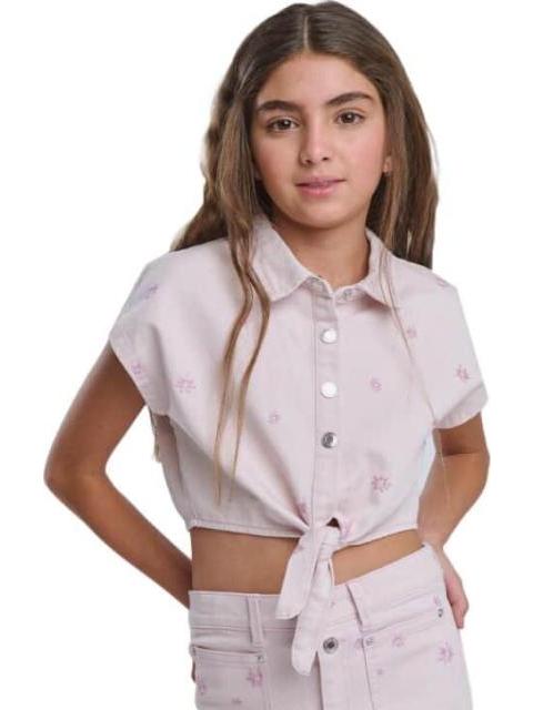 BLUSA MEZCLILLA ROSA HOLLY LAND KIDS - Imagen 5