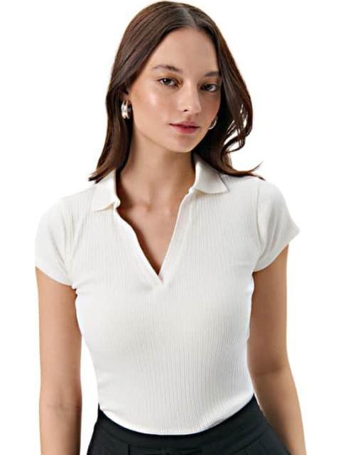 BLUSA POLO BLANCO HOLLY LAND - Imagen 3