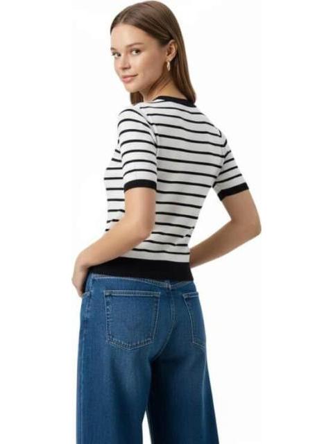BLUSA RAYADA BLANCO/NEGRO HOLLY LAND - Imagen 4