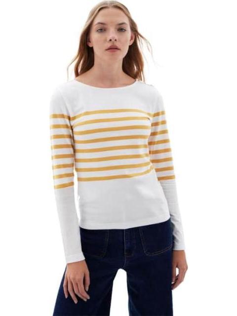 BLUSA RAYAS BLANCO HOLLY LAND - Imagen 2
