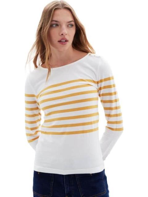 BLUSA RAYAS BLANCO HOLLY LAND - Imagen 3