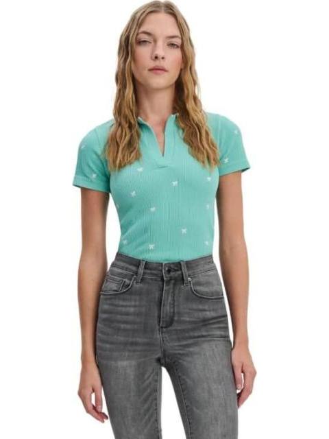 BLUSA SIN COSTURAS AZUL HOLLY LAND - Imagen 2