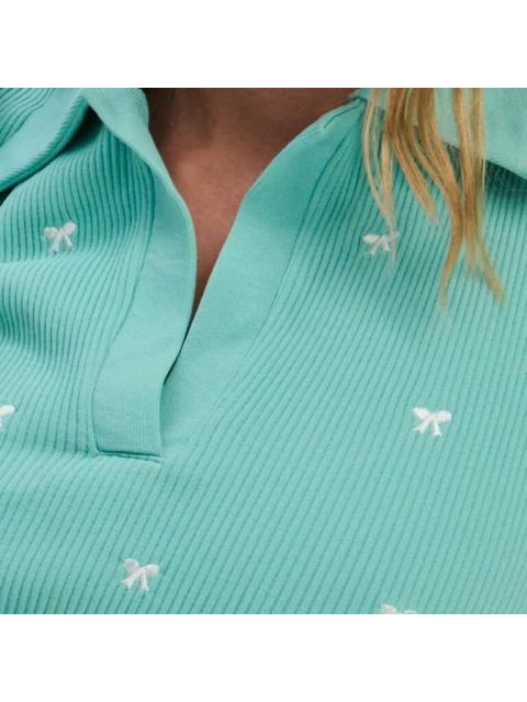BLUSA SIN COSTURAS AZUL HOLLY LAND - Imagen 6