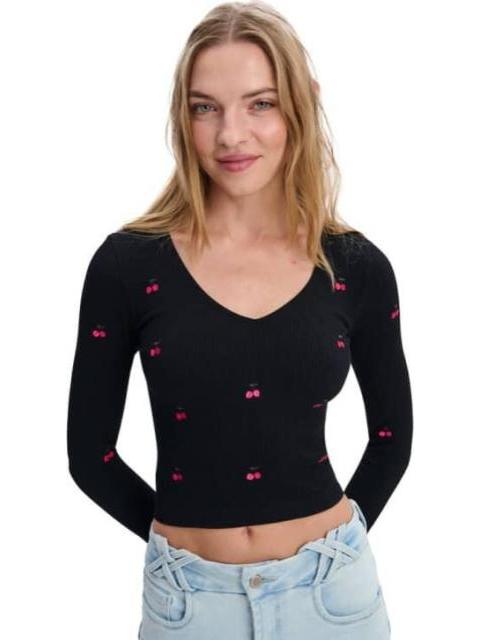 BLUSA SIN COSTURAS NEGRO HOLLY LAND - Imagen 3
