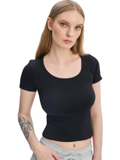 BLUSA SIN COSTURAS NEGRO HOLLY LAND - Imagen 3