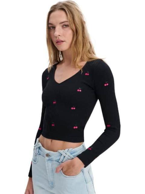 BLUSA SIN COSTURAS NEGRO HOLLY LAND - Imagen 4