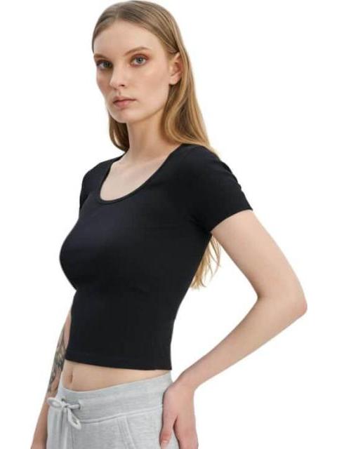 BLUSA SIN COSTURAS NEGRO HOLLY LAND - Imagen 4