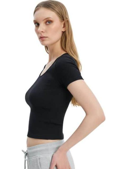 BLUSA SIN COSTURAS NEGRO HOLLY LAND - Imagen 5
