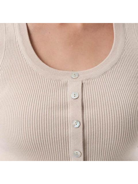 BLUSA SIN MANGAS BEIGE HOLLY LAND - Imagen 6