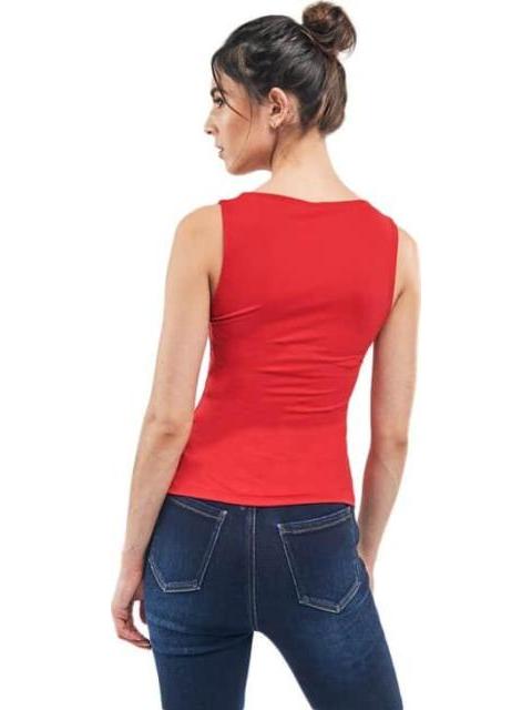 BLUSA SIN MANGAS ROJO HOLLY LAND - Imagen 2