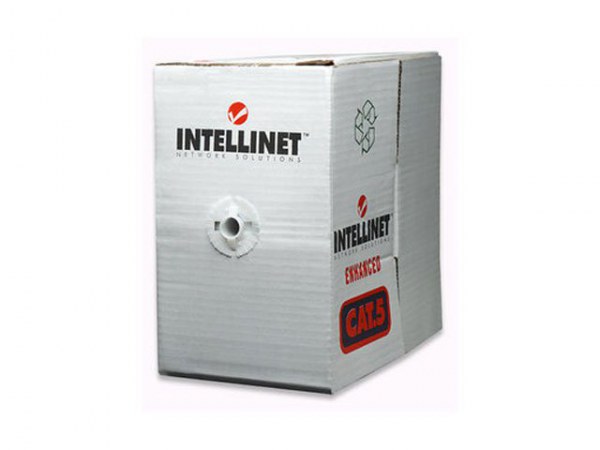 INTELLINET BOBINA DE CABLE CAT5E UTP 100 METROS GRIS - Imagen 2