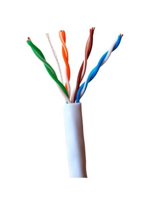 BOBINA DE 100 METROS DE CABLE UTP CAT 5E- CCA-COLOR BLANCO- USO INTERIOR- CUBIERTA DE FRPVC (ROHS COMPLIANT) NB - Imagen 4