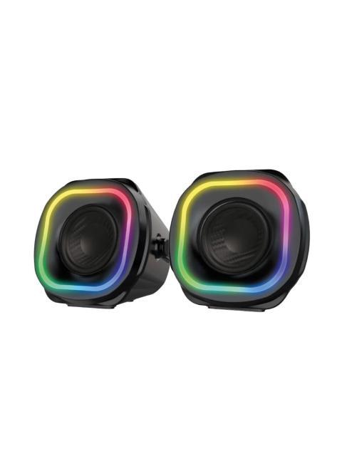 BOCINAS 2.0 GAMER GLIMM QUAD BG555 BALAM RUSH CONEXION BLUETOOTH-AUXILIAR CONTROLADOR TOUCH ILUMINACION LED 3 MODOS 10W RMS. SONIDO ESTEREO ALIMENTACIO - Imagen 3