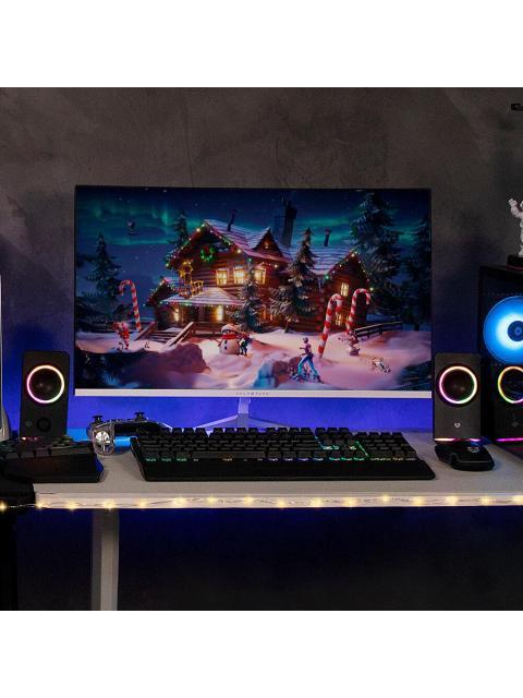 BOCINAS 2.0 GAMER GLIMM STYLE BG565 BALAM RUSH CONEXION BLUETOOTH-AUXILIAR CONTROLADOR TOUCH ILUMINACION LED 3 MODOS 10W RMS - Imagen 5