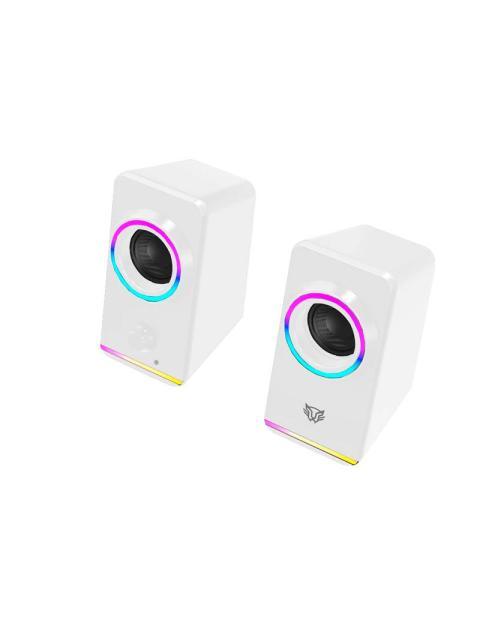 BOCINAS 2.0 GAMER GLIMM STYLE BG565 BALAM RUSH CONEXION BLUETOOTH-AUXILIAR CONTROLADOR TOUCH ILUMINACION LED 3 MODOS 10W RMS. SONIDO ESTEREO ALIMENTACI - Imagen 3