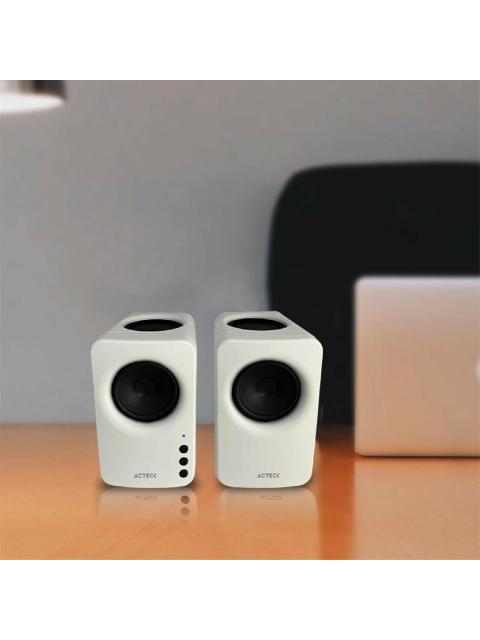 BOCINAS BLUETOOTH DYNAMIC EXACT MINI BS475 ADVANCE SERIES SONIDO ESTEREO 2.0 POTENCIA 10W RMS CONEXIONES BLUETOOTH 5.3V AUXILIAR ADAPTADOR DE CORRIENT - Imagen 3