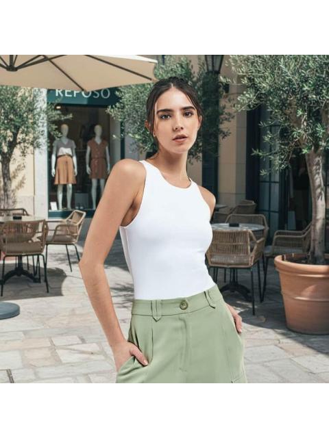 BODY LISO SIN MANGA BLANCO HOLLY LAND