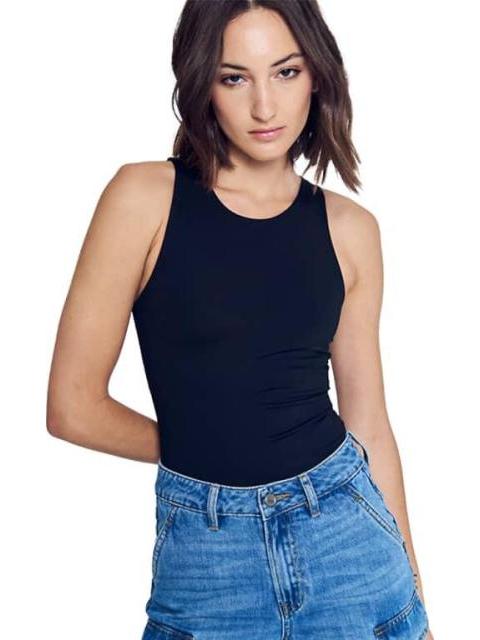 BODY LISO SIN MANGA NEGRO HOLLY LAND - Imagen 3