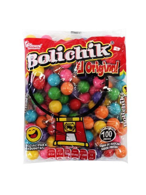 BOLICHIK CHICLE CONF BOLSA CON 100 PZ DE 3.6 GR