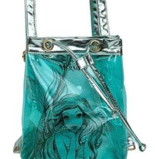 BOLSA BUCKET ARIEL AZUL TURQUESA PRINCESAS