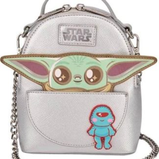 BOLSA CROSSBODY BABY YODA GRIS STAR WARS