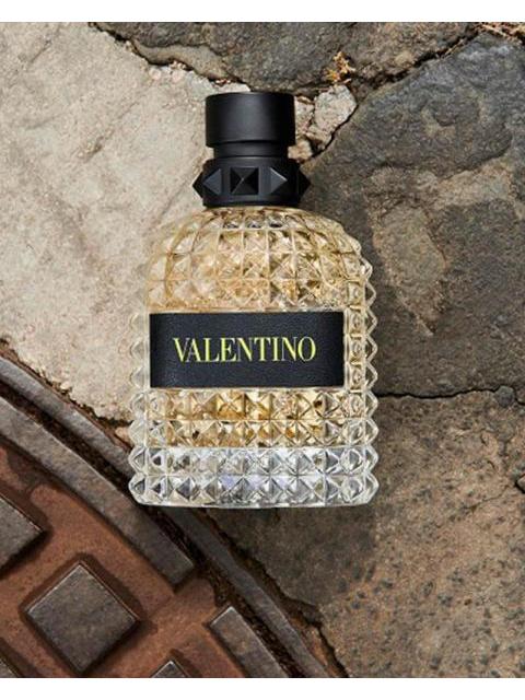 VALENTINO UOMO BORN IN ROMA YELLOW DREAM EDT 100ML AMBAR ESPECIADO - Imagen 5