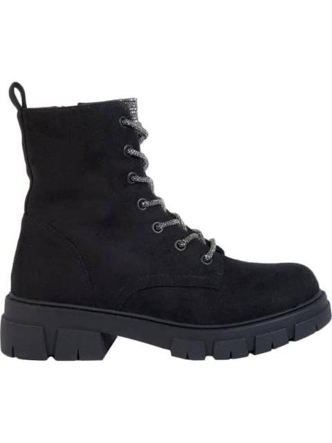 BOTA AGUJETA CON PEDRERIA NEGRO VIVIS SHOES KIDS