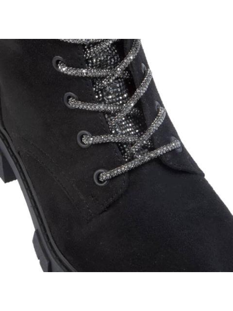 BOTA AGUJETA CON PEDRERIA NEGRO VIVIS SHOES KIDS - Imagen 6