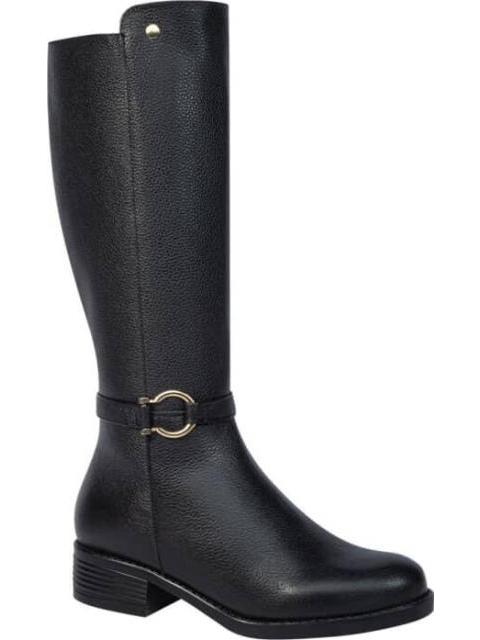 BOTA ALTA DE PIEL NEGRO VIVIS SHOES - Imagen 2