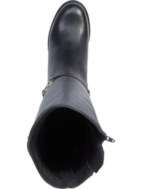 BOTA ALTA DE PIEL NEGRO VIVIS SHOES - Imagen 3
