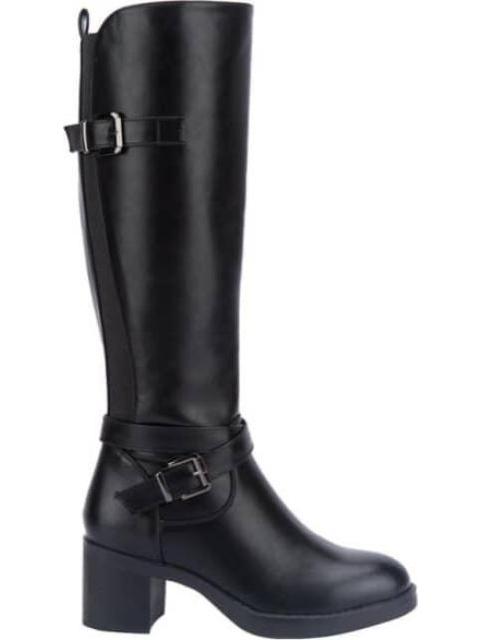 BOTA ALTA HEBILLA METALICA NEGRO TIERRA BENDITA - Imagen 2