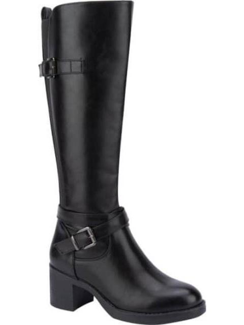 BOTA ALTA HEBILLA METALICA NEGRO TIERRA BENDITA - Imagen 3
