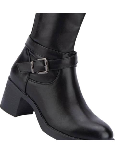 BOTA ALTA HEBILLA METALICA NEGRO TIERRA BENDITA - Imagen 7