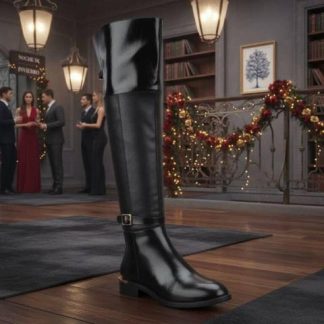 BOTA ALTA HEBILLA METALICA NEGRO TIERRA BENDITA DELUXE
