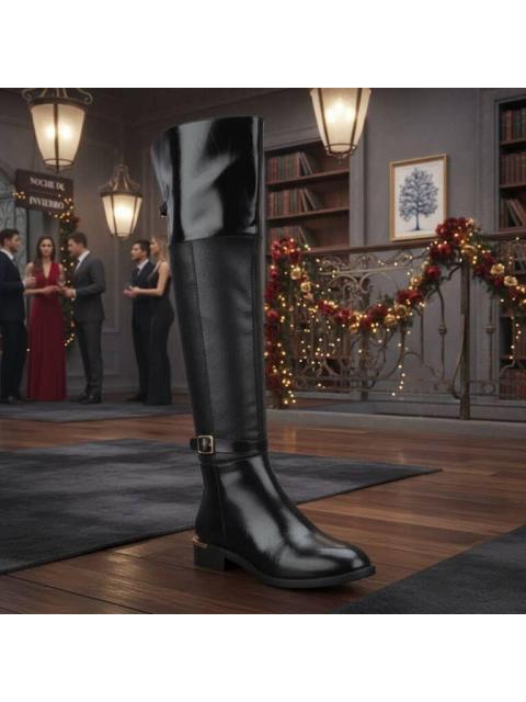 BOTA ALTA HEBILLA METALICA NEGRO TIERRA BENDITA DELUXE