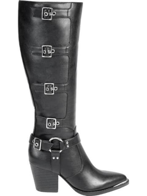BOTA ALTA TACON MEDIO NEGRO TIERRA BENDITA DELUXE