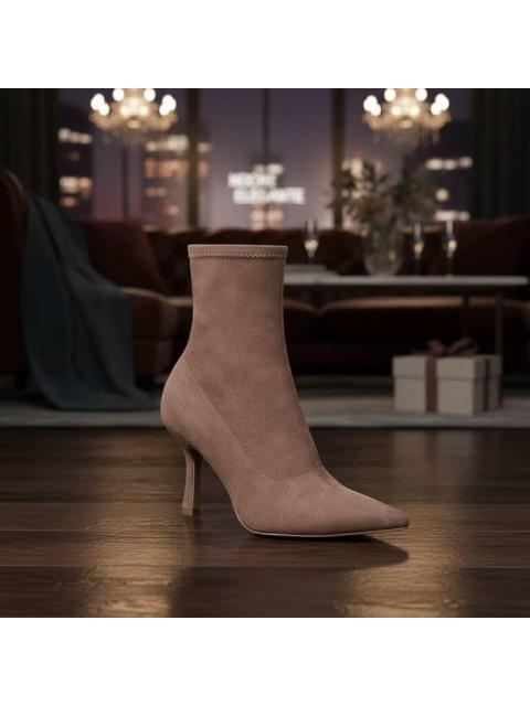 BOTA ANTE TUBO STRETCH TAUPE YAELI FASHION