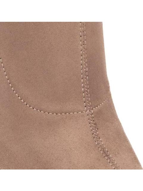BOTA ANTE TUBO STRETCH TAUPE YAELI FASHION - Imagen 8