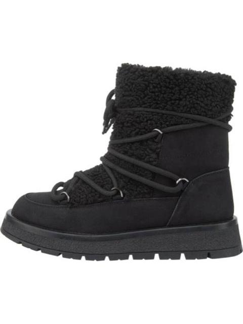 BOTA BORREGA CON CORDONES NEGRO BELINDA PEREGRIN - Imagen 6