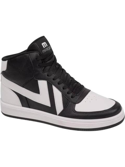 BOTA CASUAL BLANCO/NEGRO MIRAGE - Imagen 2