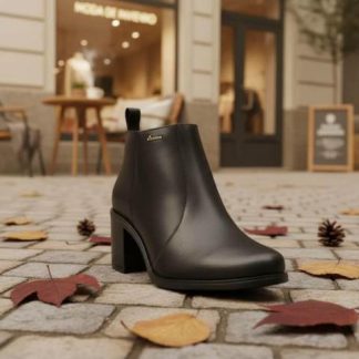 BOTA CASUAL DE PIEL NEGRO VICENZA