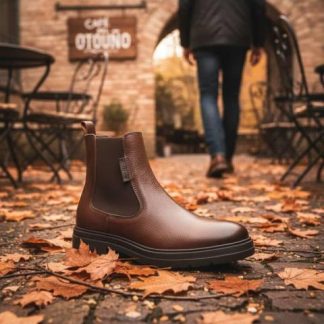 BOTA CASUAL PARA EXTERIOR COGNAC GOODYEAR